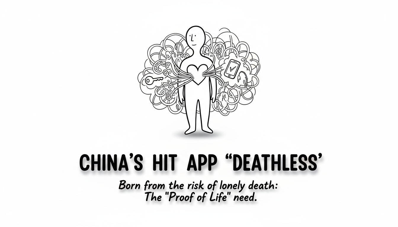 中国ヒットアプリ「死了」の衝撃、孤独死リスクから生まれた「生存証明」のニーズ