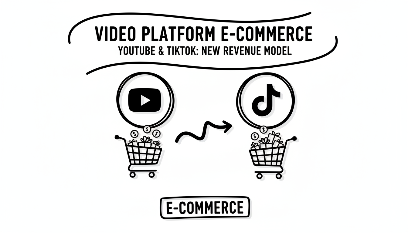 動画プラットフォームのEC化：YouTubeとTikTokが示す新たな収益モデル