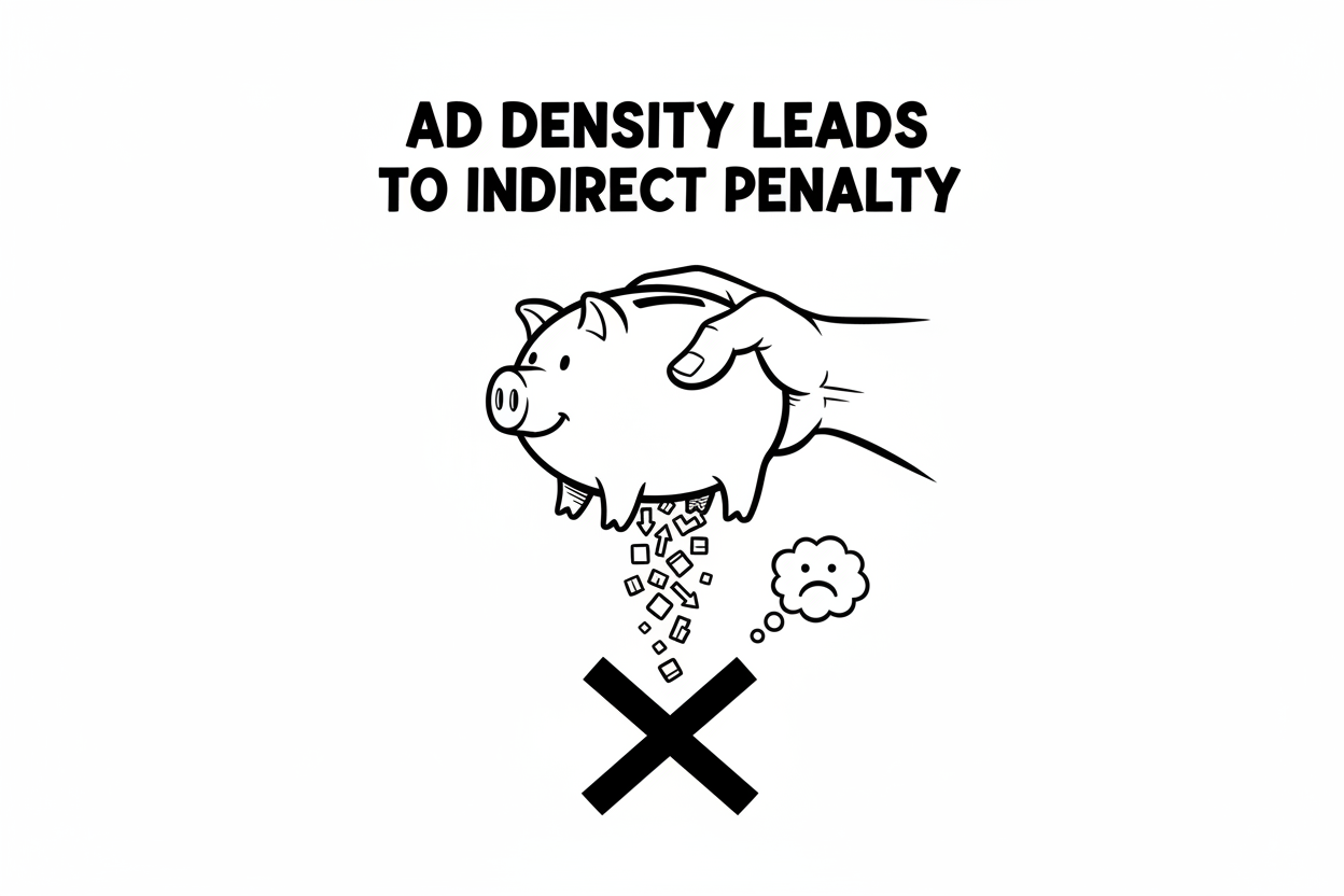 広告密度が「間接的ペナルティ」を招く